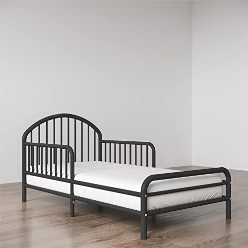 Little Seeds River Metal Toddler Bed, Black