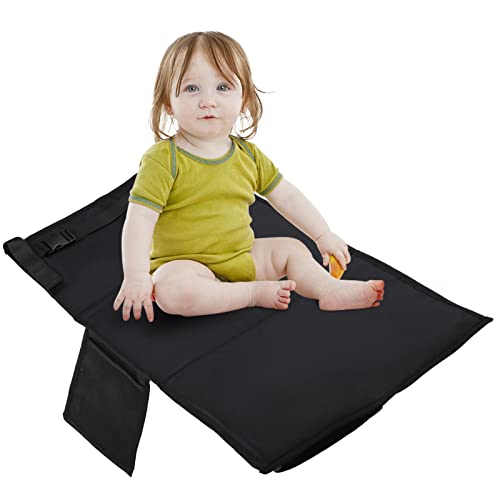 Diueti- Airplane footrest，Airplane Bed for Toddler, Toddler Airplane seat Extender,Toddler Airplane Travel Essentials,Airplane Footrest for Kids，Airplane Bed for Kids(Black)