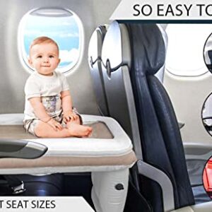 GTDSAOZG Airplane Bed for Toddler,Inflatable Airplane Bed for Kids, Flyaway Kids Bed Airplane,Inflatable Toddler Travel Bed,Fits Most Airplane Economy Seats, Hand Pump and Carry Bag Included
