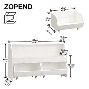 ZOPEND Toy Storage and Organizer for Kid, Boys and Girls Muti-Functional Bookcase and Storage Bin with Moveable Drawers, Children Toddler Storage Carbinet for Playroom, Bedroom, Nursery