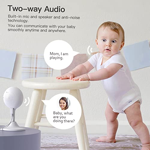 Mastlend 1080P Baby Monitor WiFi Camera Indoor Home Security Camera Wireless CCTV Surveillance Camera Pet Camera Baby Camera with Night Vision/Sound and Motion Detection/2-Way Audio