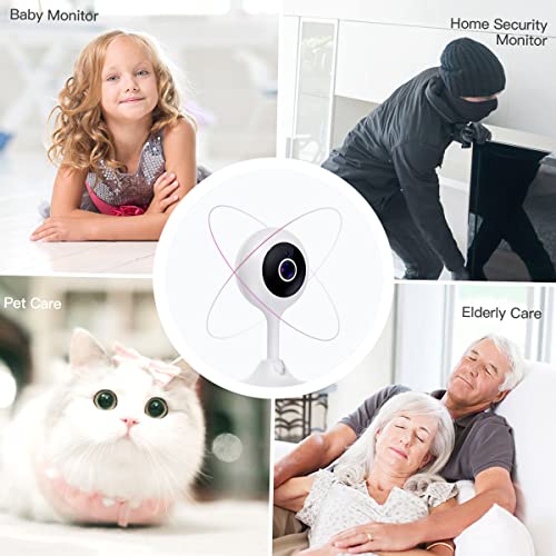 Mastlend 1080P Baby Monitor WiFi Camera Indoor Home Security Camera Wireless CCTV Surveillance Camera Pet Camera Baby Camera with Night Vision/Sound and Motion Detection/2-Way Audio