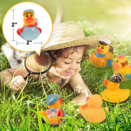 25 Pack Rubber Ducks in Bulk for Kids Bath Toys Assortment - Jeep Ducks for Ducking ,Toddlers Floater Duck Baby Showers Accessories- Party Favors, Birthday Gifts ,Bath Time