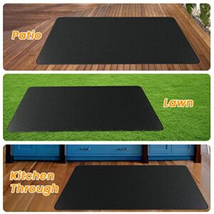 Super Extra Large 90x48 inch Under Grill Mat for Outdoor Grill, Charcoal, Flat Top, Smoker, Deck Patio Protection Mats, Indoor Fireplace Mats, Fire Pit Mat, Both Sides Fireproof Waterproof Pad
