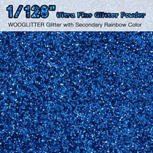 Ultra Fine Blue Glitter, 16 Oz (1 Ib), Fine Glitter for Resin Crafts Nails Tumblers Slime Cosmetic and Festival Decoration - Blue Fine Glitter Bulk