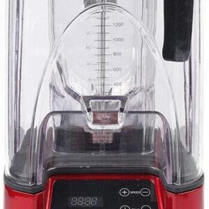 110V 2200W Electric Commercial Soundproof Blender 2.2L Fruit Juice Smoothie Maker Professional Countertop Blender with Shield Quiet Sound Enclosure for Puree, Ice Crush, Shakes and Smoothies