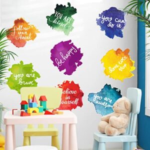 inspirational quotes wall decals, kids room paint graffiti vinyl wall art stickers, motivational saying wall sticker classroom decor, colorful wall decals for daycare nursery bedroom playroom