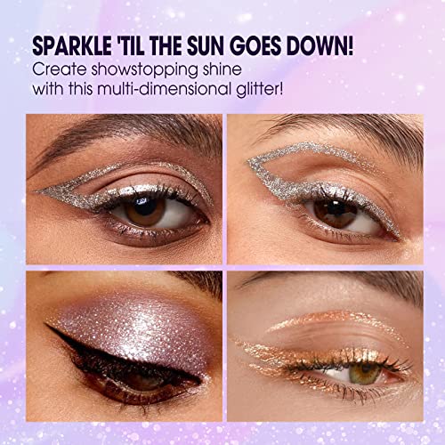 LANGMANNI 10Pcs Liquid Glitter Eyeshadow Korean Makeup Set, Shimmer,Pigmented,Long Lasting,Quick Drying,Easy to Apply Crystals Glitter Eyeshadow (10pcs Set)