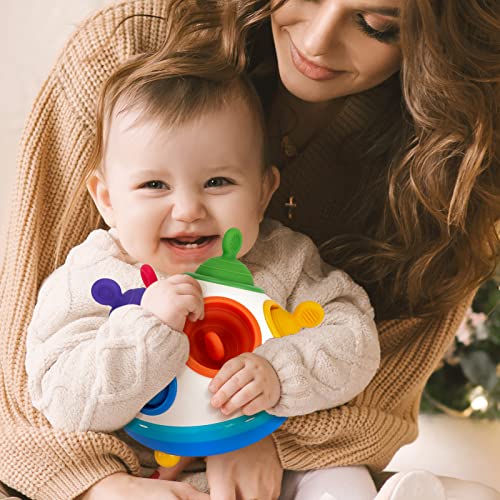 Toys for 1 Year Old Boy Girl - Toddler Sensory Toys Pop Fidget Toys Spinning Baby Montessori Toy for 1 Year Old Gifts Early Development Toy for Toddlers 1-3 Baby Toys 12-18 Months Birthday Gift