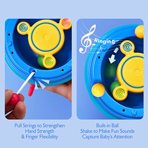 Toys for 1 Year Old Boy Girl - Toddler Sensory Toys Pop Fidget Toys Spinning Baby Montessori Toy for 1 Year Old Gifts Early Development Toy for Toddlers 1-3 Baby Toys 12-18 Months Birthday Gift