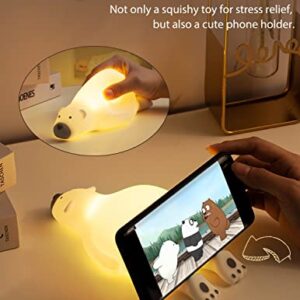 MOMSSY Night Light for Kids, Cute Animal Kids Night Light for Bedroom, Nursery Night Light for Kids with Timer, Touch Control Baby Night Light, Rechargeable Cute Lamp Cute Room Decor for Girls Boys