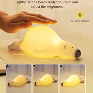 MOMSSY Night Light for Kids, Cute Animal Kids Night Light for Bedroom, Nursery Night Light for Kids with Timer, Touch Control Baby Night Light, Rechargeable Cute Lamp Cute Room Decor for Girls Boys