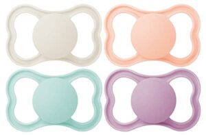 mam air matte pacifiers, for sensitive skin, best pacifier for breastfed babies, girl pacifiers, 16+ months, 4 count
