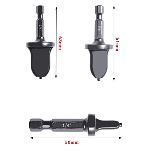 QAIXAG 5 Pack Air Conditioner Expander Forging Tool Drill Bit Pipe Expander Tool HSS Hex Handle Expander