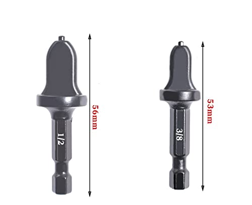 QAIXAG 5 Pack Air Conditioner Expander Forging Tool Drill Bit Pipe Expander Tool HSS Hex Handle Expander