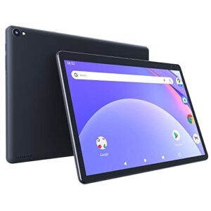 10 inch tablet android, tablets computer 32gb rom storage 512gb expand, 1280x800 ips touch screen,2mp&8mp camera, support bluetooth, wifi, 6000mah battery, google certified tablet pc, gray