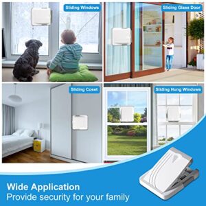 Sliding Door Lock for Child Safety - Sliding Closet Door Lock -sliding door baby and Pets proof- No Drill Tools Needed - 2 pack Perfect for Sliding Windows, Patios Doors, Closet Doors,Cabinet Doors