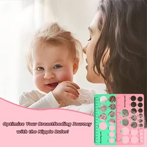 Nipple Ruler 3pcs Set, Nipple Rulers for Flange Sizing Measurement Tool, Silicone & Soft Flange Size Measure for Nipples, Breast Flange Measuring Tool Breast Pump Sizing Tool - New Mothers Musthaves