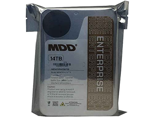 MDD (MDD14TSATA25672E) 14TB 7200 RPM 256MB Cache SATA 6.0Gb/s 3.5" Internal Enterprise Hard Drive - 5 Years Warranty