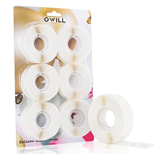 OWill Decorations DIY Scrapbooking 3000PCS Clear Glue Points, Removable Balloon Sticky Points Double Sided dots Tape, Extra Strong Sticky for Crafting Wedding Christmas Birthday Party