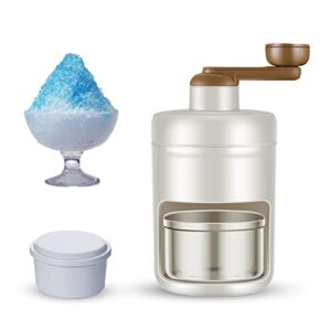 yejahy ice shaving machine, snow cone crusher, advanced manual ice shaving machine, household kitchen utensils, and a freezing mold for making smoothies