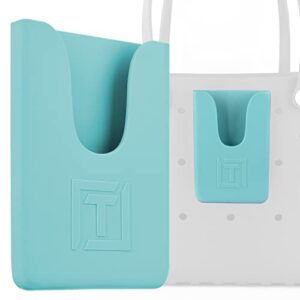 tributary brands - phone holder compatible with bogg bag - universal and made of silicone teal