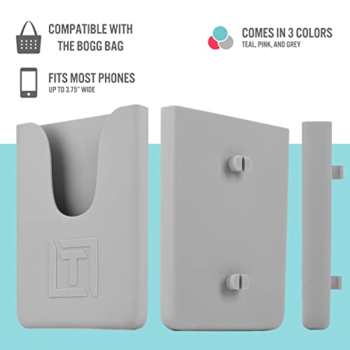 Tributary Brands - Phone Holder Compatible with Bogg Bag - Universal and Made of Silicone Grey