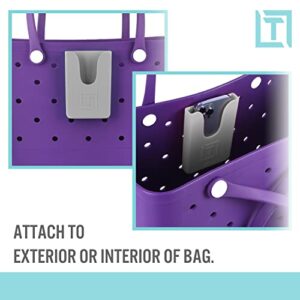 Tributary Brands - Phone Holder Compatible with Bogg Bag - Universal and Made of Silicone Grey