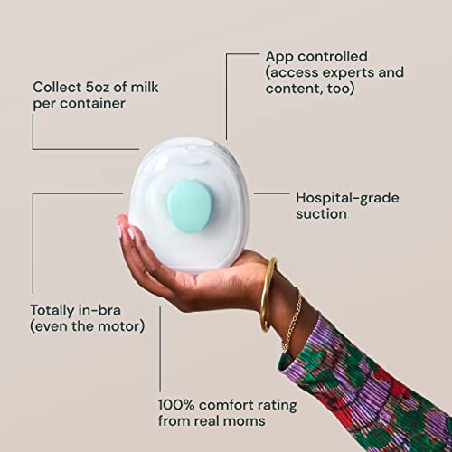 Willow Go Hands Free, Cord Free Double Electric Breast Pump | Includes 7oz Breast Milk Container, The Highest Capacity of Any Wearable Breast Pump