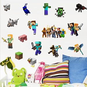 kids room wall decor playroom game decal sticker for kids minecraft wall decor boys bedroom wall poster mural wall stickers gift