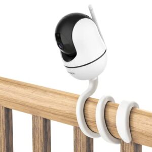 bonoch Baby Monitor Mount Baby Monitor BBM01/ BBM03/ BBM05/ BBM04, Crib Mount Camera Holder Wall Mount Flexible Mount Versatile Twist Mount Without Wall Damage, Baby Camera Stand for Crib Nursery