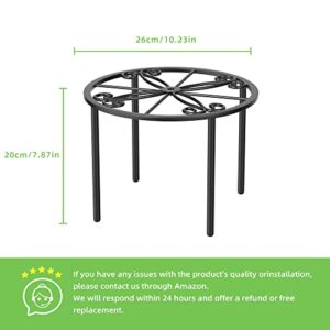 bussdis 1 PCS Plant Stand, Heavy Duty Metal Stand Decorates Plants, Flower Pot Stand against rusting，Round Plant Rack for Room Indoor and Outdoor Courtyard,Gardens.