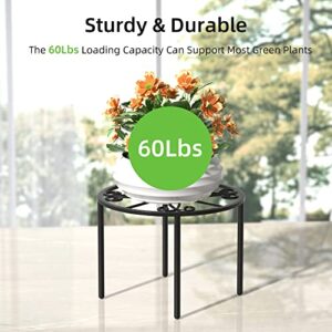 bussdis 1 PCS Plant Stand, Heavy Duty Metal Stand Decorates Plants, Flower Pot Stand against rusting，Round Plant Rack for Room Indoor and Outdoor Courtyard,Gardens.