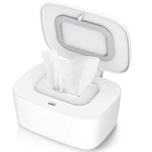 wipes dispenser, wipe holder for baby, refillable wipe container, portable press to open, non-slip