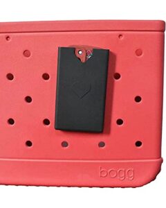 uekekicg phone case holder charm accessory - compatible with bogg bags & simply southern - tote bag charm accessory - secure attachment - strong and sturdy soft rubber shell case black