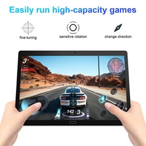 Semeakoko 10.1 inch Tablet with Keyboard, Android 12 Tablet 4+64GB, 2MP+8MP Dual Camera, Parent Control, HD Screen, WiFi, Bluetooth, 6000mAh Battery, Tablet PC with Keyboard/Mouse/Case