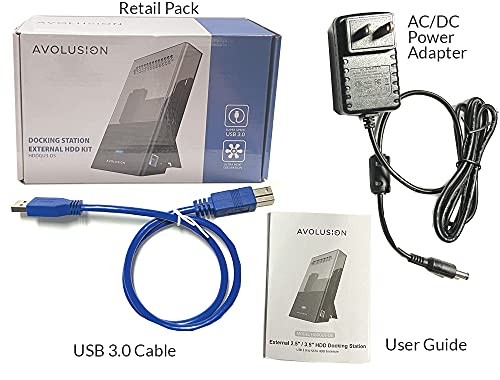 Avolusion (HDDGU3-DS) USB 3.0 External HDD Docking Station Bundle w/ Seagate X18 16TB 3.5Inch SATA Enterprise Hard Drive ST16000NM000J (Renewed) - 5 Year Warranty