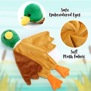 Eunikroko Baby Security Blanket Mallard Duck Soft Baby Lovey Unisex Lovie Gifts Plush Snuggle Stuffed Animal Cuddle Blanket Shower Gift for Newborn Kids Toddler Hunting Themed Decor Bedroom