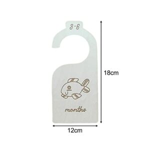 Milageto 7X Infant Wardrobe Divider Label Baby Closet Size Dividers for Newborn Toddler