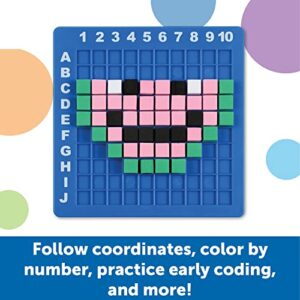 Learning Resources STEM Explorers Pixel Art Challenge, 402 Pieces, Ages 5+, STEM Toys For Kids, Coding Basics For Kids, STEM Activities For Classroom