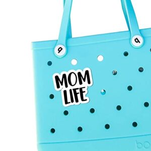 shiyixing momlife charms for bogg bag, bogg bag charms accessories,decorative bogg bits for bogg bag,beach tote bag rubber beach bag