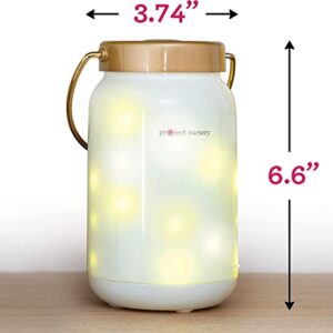 Project Nursery Dreamweaver Firefly Jar Night Light & Sound Soother with Adjustable Sleep Timer, Adjustable Volume, Rechargeable Battery (PNJ45V)