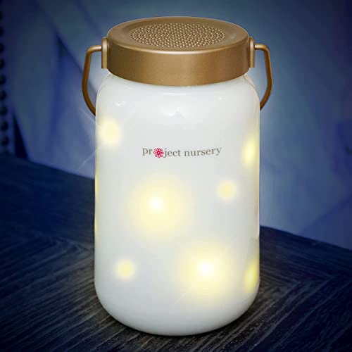 Project Nursery Dreamweaver Firefly Jar Night Light & Sound Soother with Adjustable Sleep Timer, Adjustable Volume, Rechargeable Battery (PNJ45V)