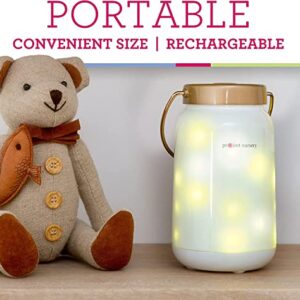 Project Nursery Dreamweaver Firefly Jar Night Light & Sound Soother with Adjustable Sleep Timer, Adjustable Volume, Rechargeable Battery (PNJ45V)