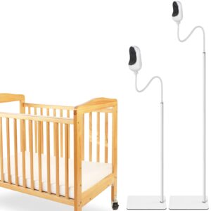 itodos baby monitor floor stand holder for owlet, motorola and other baby monitor camera with 1/4 threaded hole baby monitor,keep baby away from touching,strong and heavy metal materials,more safety