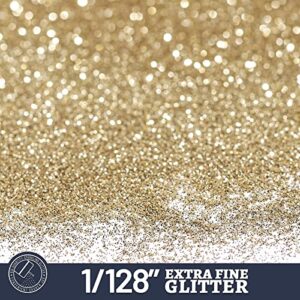 Extra Fine Glitter, 150g/5.29oz Resin Glitter Powder, Fine Glitter for Crafts, Bulk Metallic Craft Glitter for Resin, Nail, DIY Glitter Tumbler Painting Art Craft, LEOBRO Champagne Gold Glitter