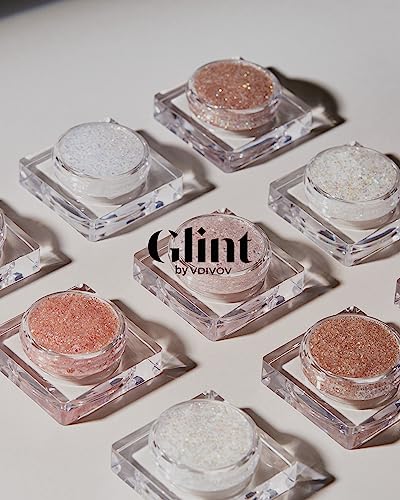 GLINT Glitter Gel, Frozen Opal (3.8g/0.13 oz) by LG Beauty - Multi-Use Body Makeup for Eyes, Cheeks, Body, and Hair. Rich Pigment, Long-Lasting Sparkle/Glitter for Party, Festival