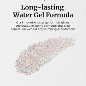 GLINT Glitter Gel, Frozen Opal (3.8g/0.13 oz) by LG Beauty - Multi-Use Body Makeup for Eyes, Cheeks, Body, and Hair. Rich Pigment, Long-Lasting Sparkle/Glitter for Party, Festival