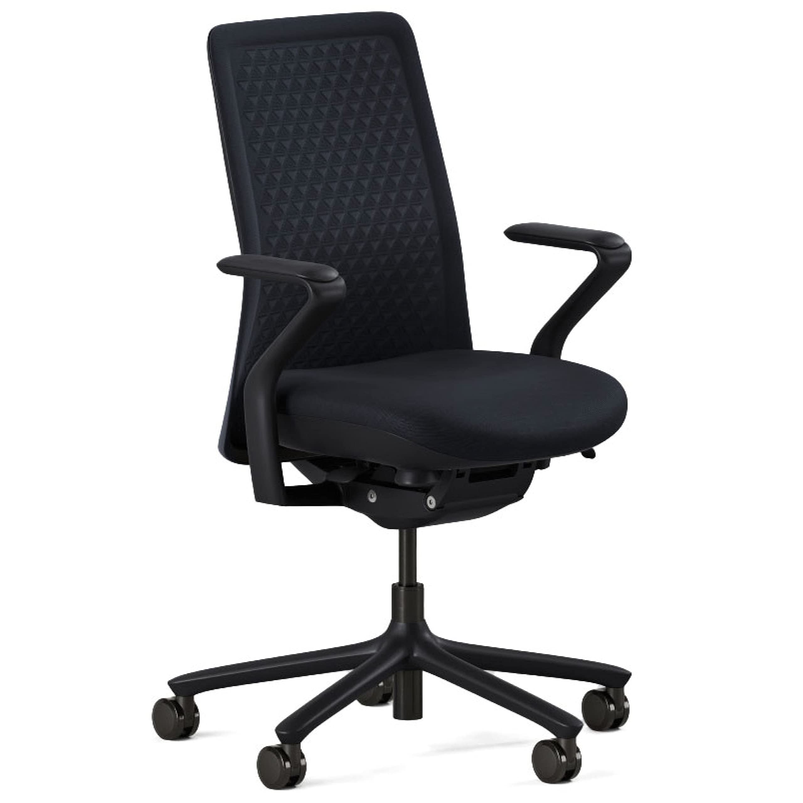 Branch Verve Chair - High Performance Executive Office Chair with Contoured Seat Back and Adjustable Lumbar Rest - High Density Foam Cushion with Aluminum Base - Up to 275 lbs - Galaxy