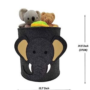 Elephant Cartoon Laundry Basket Organizer Box Toy Storage Bucket Children'S Nursery Toys Children'S Clothing Children'S Room Storage Bag